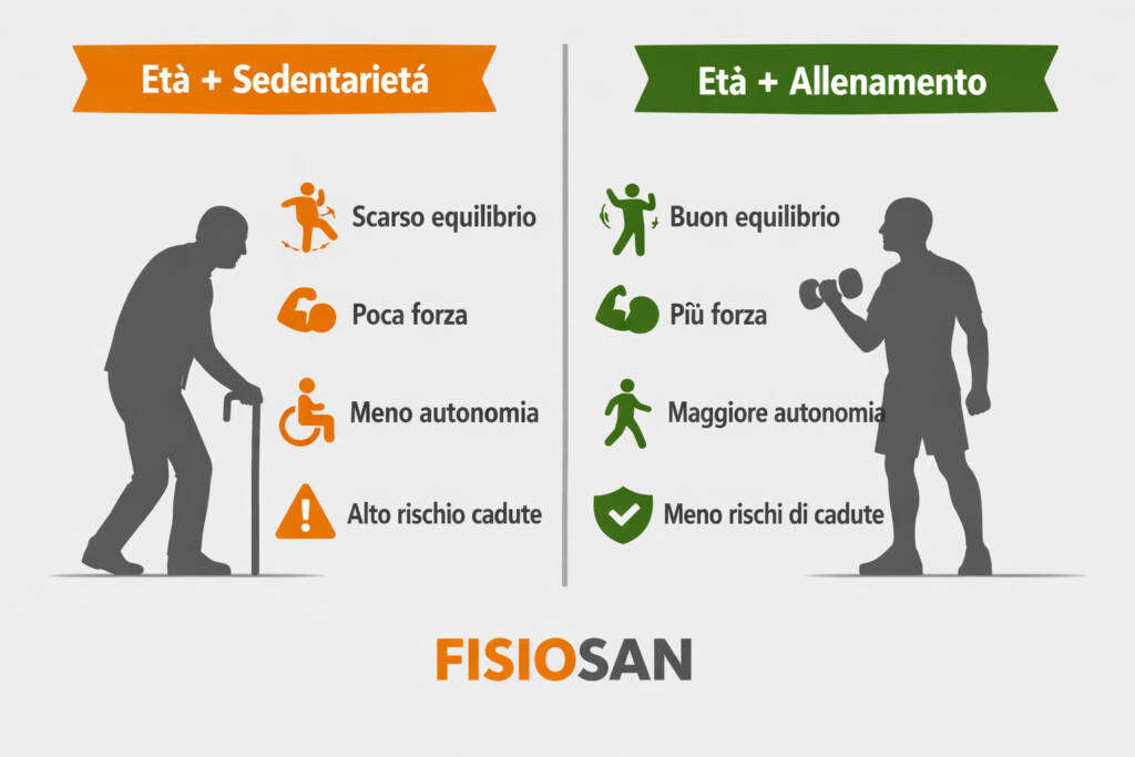 La sedentarietà ci invecchia confronto sedentarietà e invecchiamento attivo